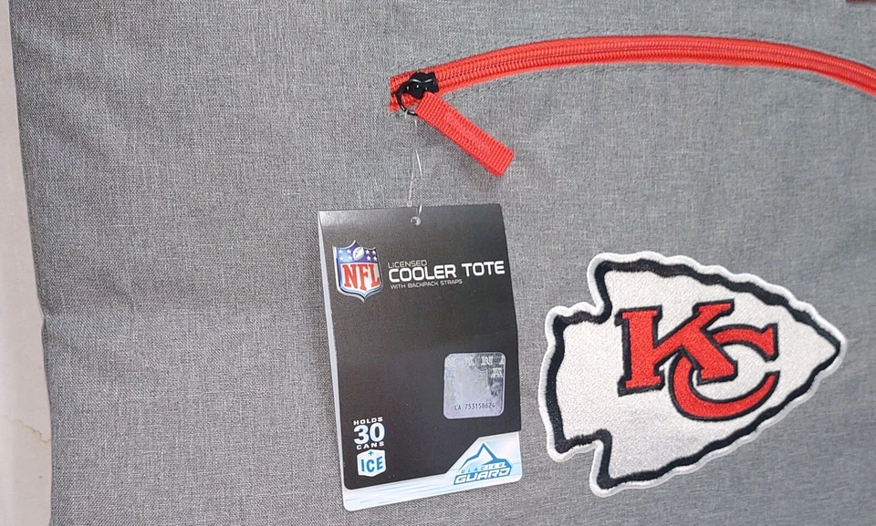 Kansas City Chiefs Rawlings NFL 30 Can Soft Tote Cooler Brand New - Image 4 of 4