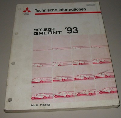 Technische Information Mitsubishi Galant Typ E50 / HJ Motor Karosserie Elektrik!