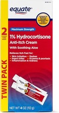 Equate TWINPACK 1 Hydrocortisone Anti-itch Cream Compare to Maximum Strength Co