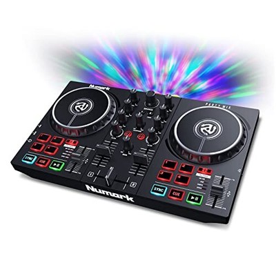 Party Mix - DJ Controller mit Partylicht, DJ Set mit 2 Decks, DJ