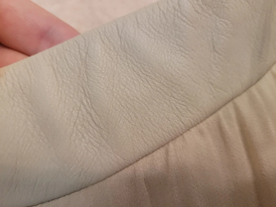 Top Bailey 44 Cuero Seda Bordado Mordedura de Tiburón Hombro Descubierto Talla XS Foto 3 de 4