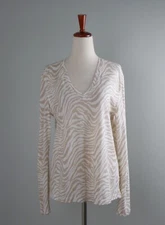 RAILS NWT $88 The Sami Long Sleeve Tee Top in Abstract Tiger Size Small