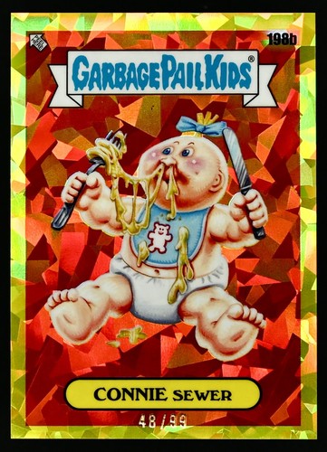 CONNIE Sewer [Padparadscha] #198b Garbage Pail Kids 2022 Sapphire card