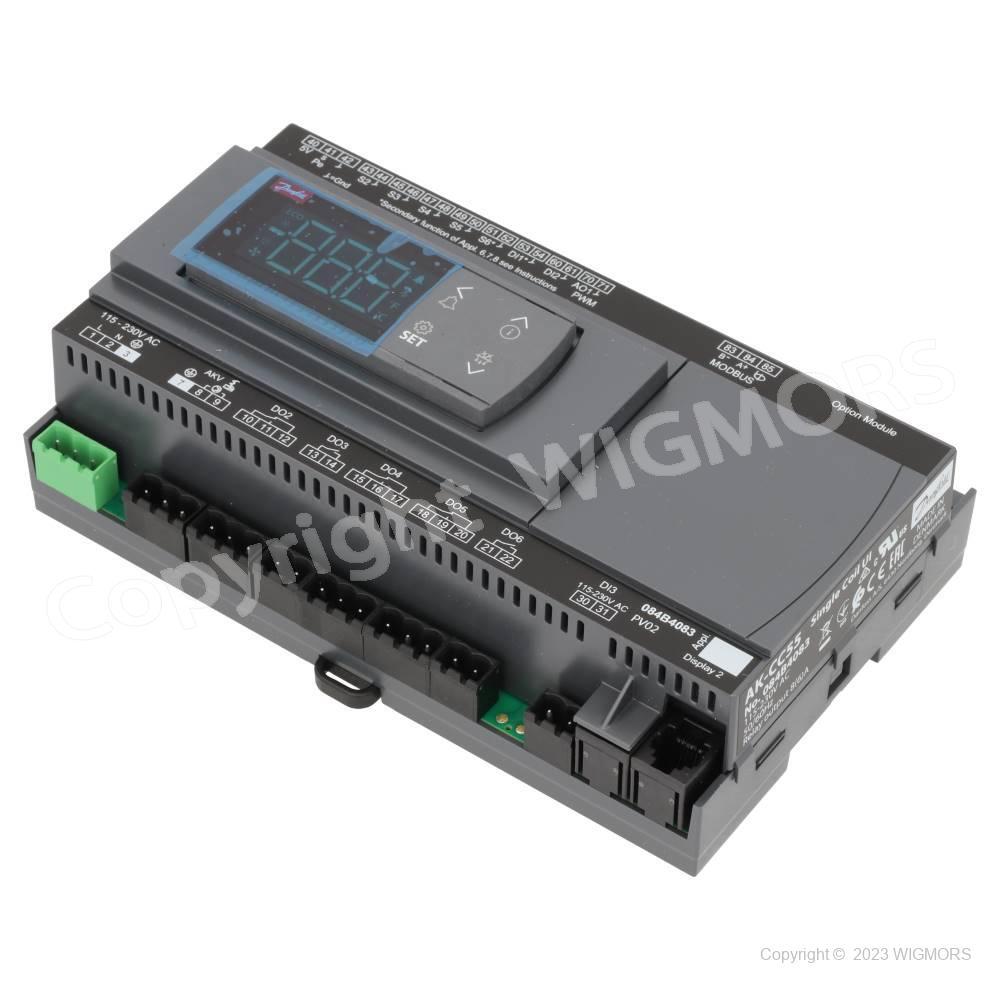 Regulator Danfoss AK-CC 55 Single Coil UI (1 AKV + display