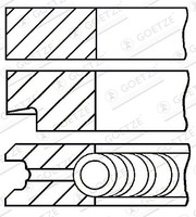 Goetze Engine Kolbenringe Kolbenringsatz Kolbenringzange FüR Fiat 126 126_