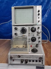 Tektronix 577 Transistor Curve Tracer with 177 Standard Test fixture AS IS SALE.