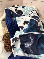 Bear Minky Baby Blanket