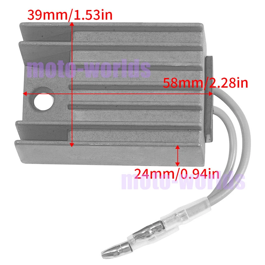 Regulador de voltaje rectificador para Honda MTX200 1983/1985 MTX125 1983-1985/1987/90 Foto 3 de 4