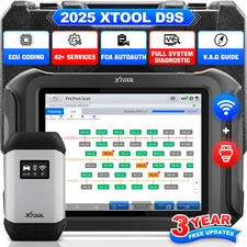 USED XTOOL D9S OBD2 Scan All Systems Diagnostic Scanner Topology MAP E.CU Coding