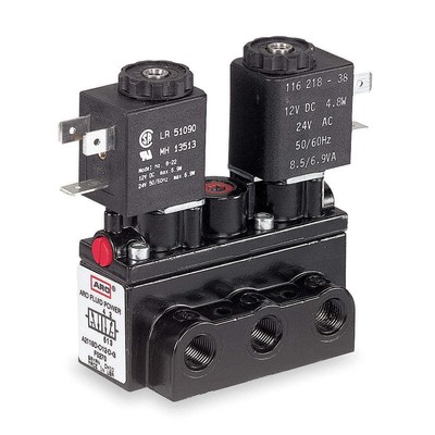 ARO A312SD-012-D Solenoid Air Con Valve,Four-Way,150 psi 2G449