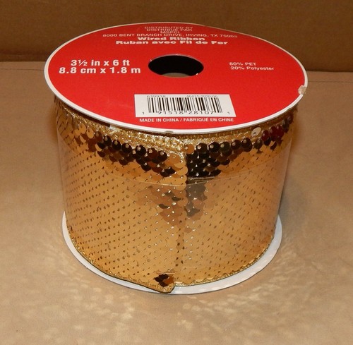 Nastro Cablato 3 1/2" x 6 Piedi Scegli Tipo Festeggialo Colori Natale 229F - Foto 12 di 15
