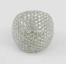 2 Ct Diamond Lab Created 14k White Gold Finish Engagement Men's Cluster Ring