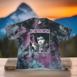 LIQUID BLUE JIMI HENDRIX ジミヘンドリックスtシャツ Jimi Hendrix Hendrix Pop Art White T-Shirt Tee Liquid Blue