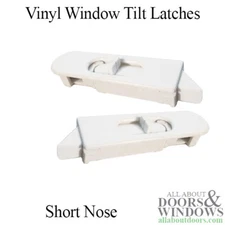 Tilt Latch Pair Fits Single or Double Hung Vinyl Window Short Nose Left Right 