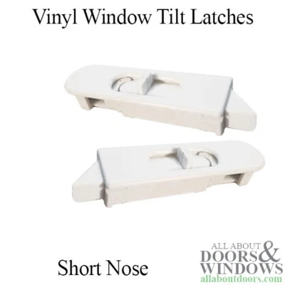 AMESBURY TRUTH Tilt Latch Pair Fits Single or Double Hung Vinyl Window Short Nose Left Right