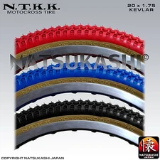 Panaracer NTKK "SNAKEBELLY" TYRE 20" fat/thin - Old School BMX - Red Black Blue