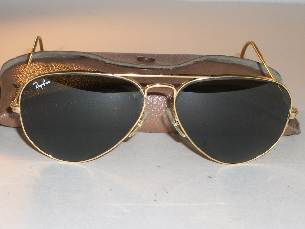 1980's 58MM VINTAGE BAUSCH & LOMB RAY BAN GP G15 CABLE-WRAPS