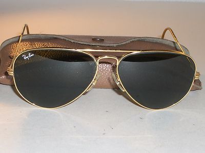 1980's 58MM VINTAGE BAUSCH & LOMB RAY BAN GP G15 CABLE-WRAPS