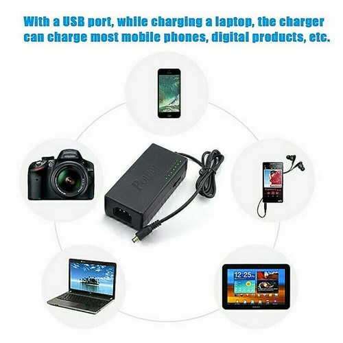 Universal Laptop Netzteil PC Ladegerät Adapter 12-19V 4.5A 20-24V 4A 96W Ch B2C9 - Photo 7/11