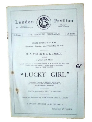 1922 Lucky Girl - Gene Gerrard Kenneth Henry Clifford Mollison Greta Fayne