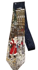 Mark Alexander Christmas in Nashville Santa Silk Holiday Tie