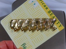 NEW OLD STOCK 80's EGYPTIAN QUEEN NEFERTITI LARGE GT HAIR BARRETTE CLIP PHILLIPS