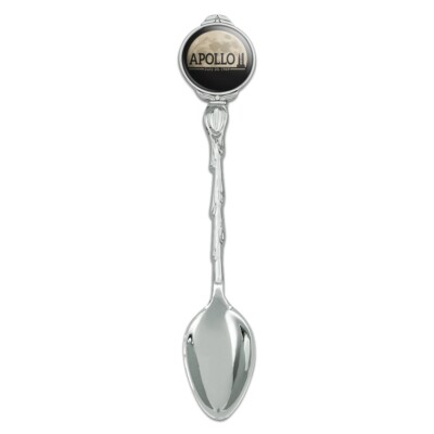 NASA Apollo 11 Moon with Saturn V Novelty Collectible Demitasse Spoon
