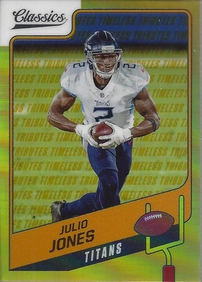 2021 Classics Premium Edition Timeless Tributes Gold #20 Julio Jones /60 - FB