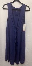 Liz Lange Maternity for Target XXL Purple Sleeveless Tie Waist Midi Dress Modal