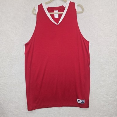Russell Athletic Men's Red Basketball Jersey Size XL Dri Power Tank Top