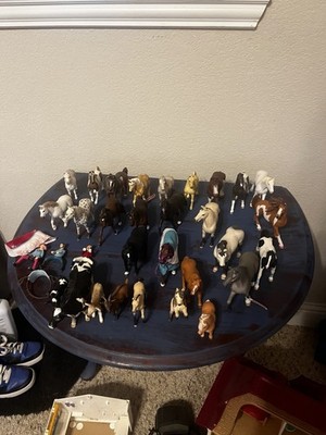 Schleich Horse Toys Lot (4 Cows, 3 Riders, 27 Horses) [READ DESC]