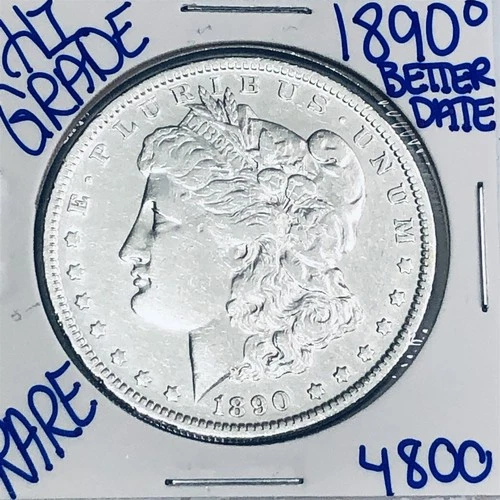 1890 O MORGAN SILVER DOLLAR AUTHENTIC HI GRADE U.S. MINT COIN FREE SHIPPING 4800