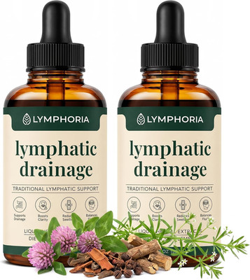 Lymphatic Drainage Drops for Bloat Relief & De-Puff   Cleavers, Red Clover, Stil
