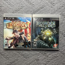 Lotto giochi Bioshock Infinite & 2 per Sony Playstation 3 PS3 completi di manuale