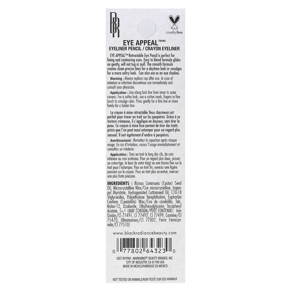 Eye Appeal Eyeliner Pencil, Sparkling Black, 0.008 oz (0.23 g) - Image 3 of 4