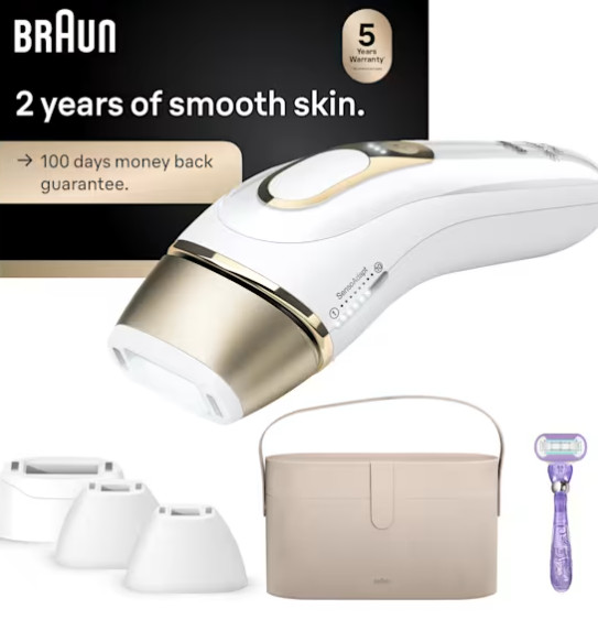 Braun Silk·expert Pro 5 IPL: Alternative to Laser Hair Removal with 4 Cap PL5442