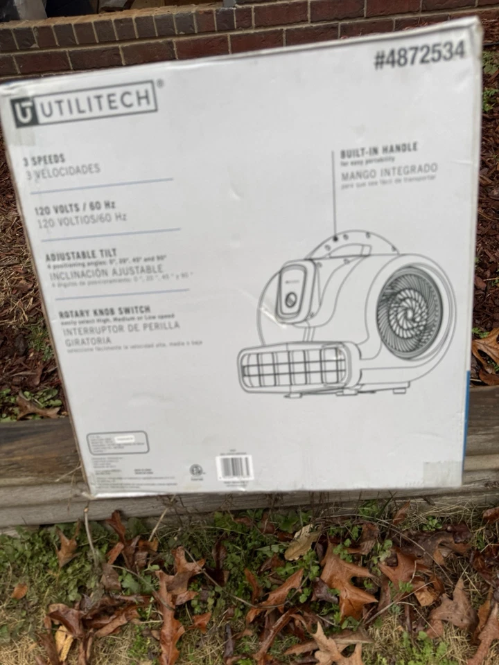 UTILITECH 1/2 HP High velocity air mover - Image 2 of 4