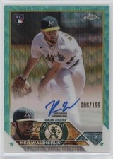 2023 Topps Chrome Rookie Aqua Wave Refractor /199 Ken Waldichuk #RA-KW Auto 0bp1