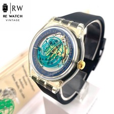 [Used] Swatch Summit 92 automatic watch clear/black