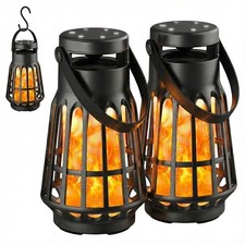 Outdoor Bluetooth Speaker with Flame Lights, Multi-Sync 200 Lantern Speakers ...