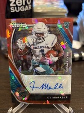 2021 Panini Prizm Draft Picks Red Ice CJ Marable #DPA-CJM Auto  dd1