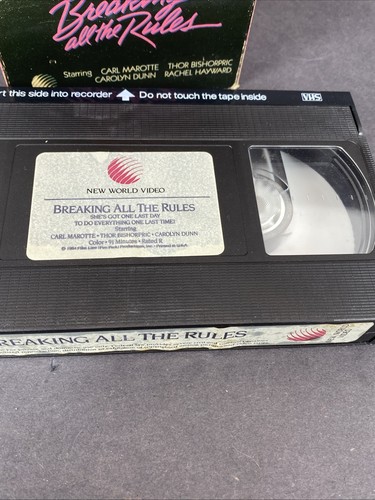 BREAKING ALL THE RULES - Orion Home Video (1984) - VHS - Foto 10 di 11