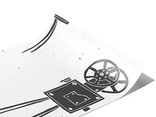 Rwraps Movie Tragedy and Comedy Gloss Vinyl Film Wrap 59in x 6in Vinyl Vehicle