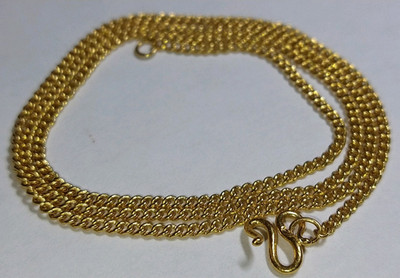 Solid 22k gold 1.8mm chain necklace 6.76 grams - 17''