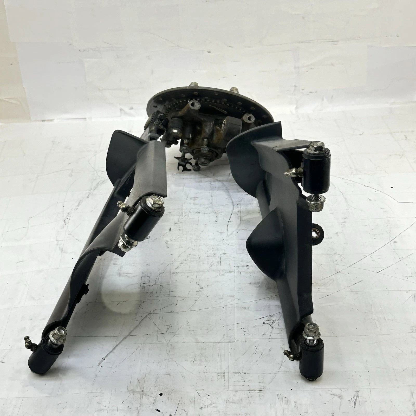 2012 CAN-AM SPYDER RT-S SE5 FRONT RIGHT CONTROL ARMS UPPER LOWER BRAKE DISC