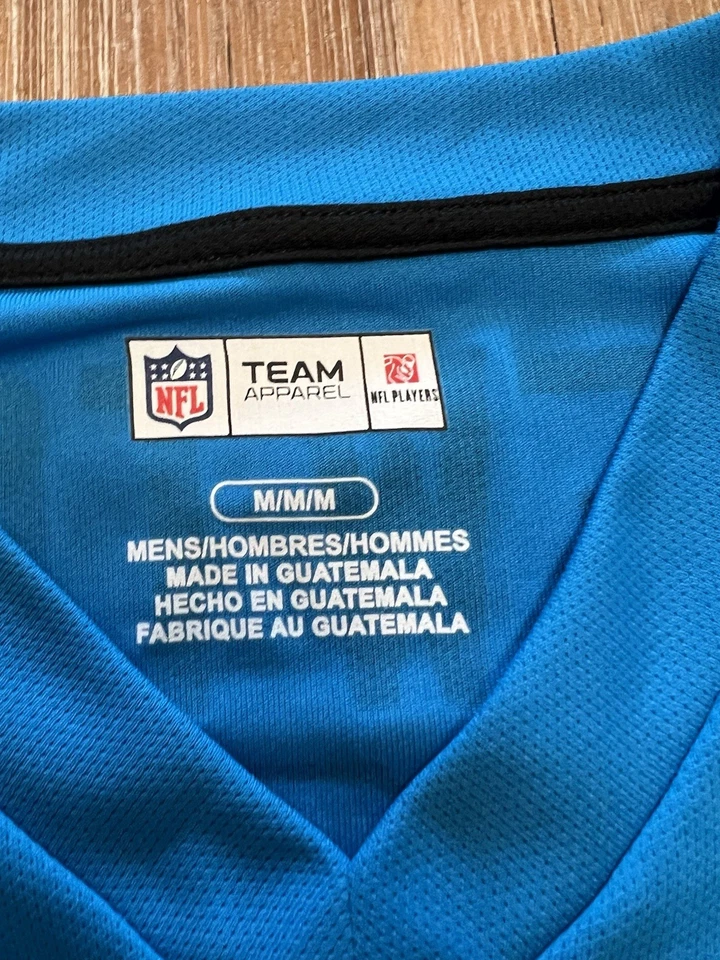 Camiseta Cam Newton Carolina Panthers para hombre mediana ropa del equipo de la NFL LEER Foto 2 de 4