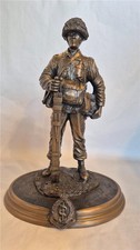 Phoenix world reproductions RAMC Soldier  Bronzed Statue British army 24 cm