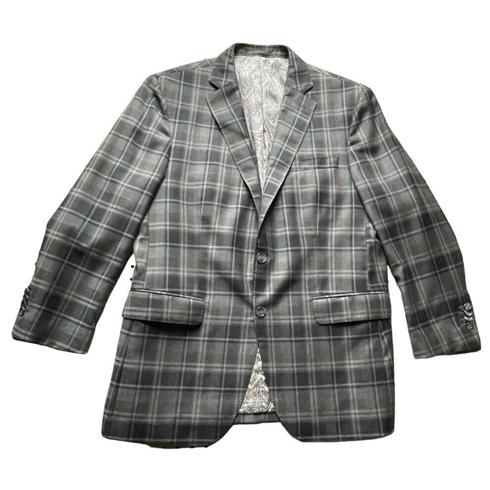 FILA Giacca cappotto sportivo Holland & Sherry Savile Row Sherrykash a quadri 44R uomo come nuovo