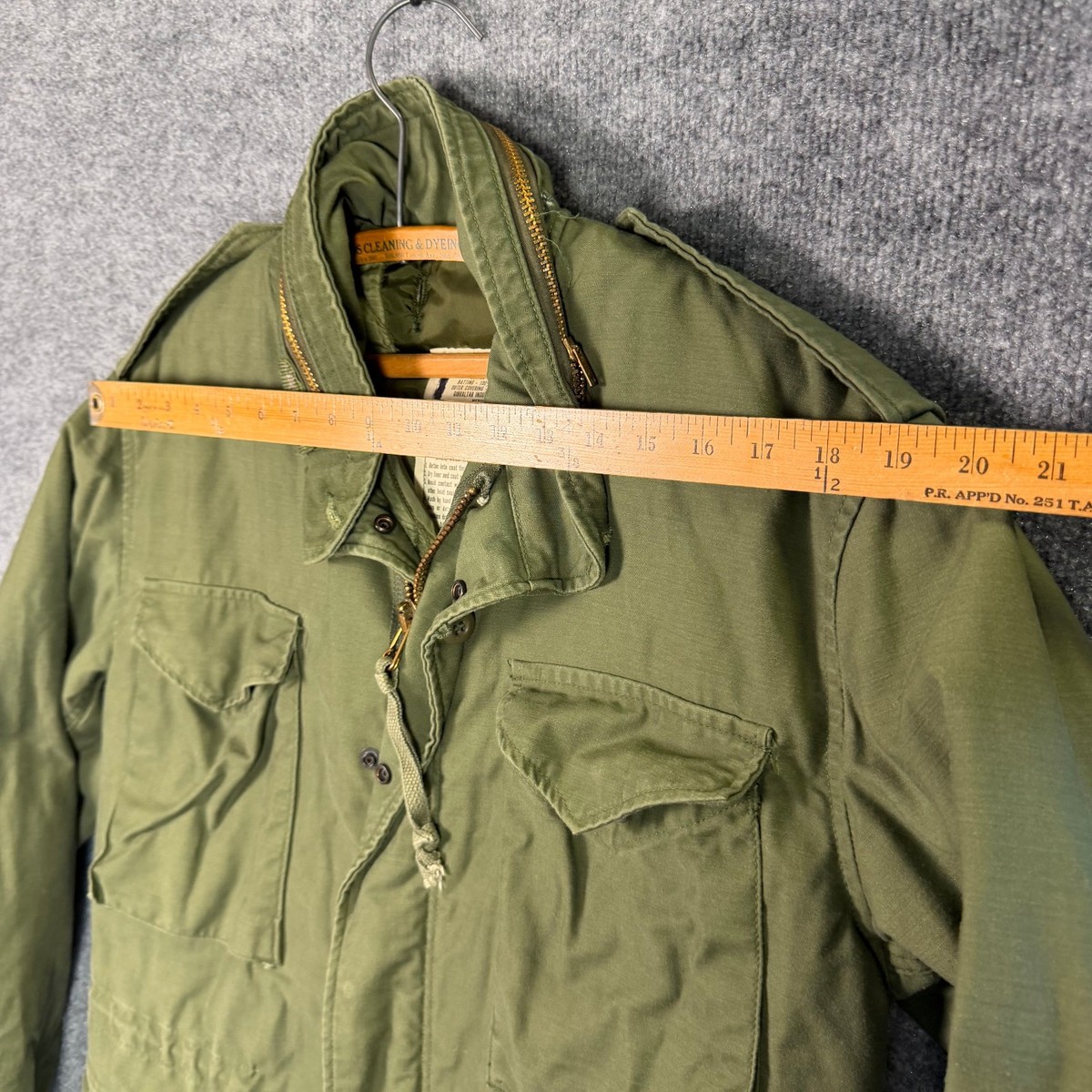 VTG 70s M65 Field Jacket M Cold War Era General OG107 Cold Weather