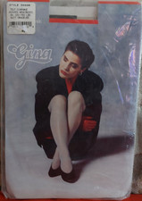 Vintage Pantyhose Rare Gina All Sheer Color Nightshade size B BFRIP3